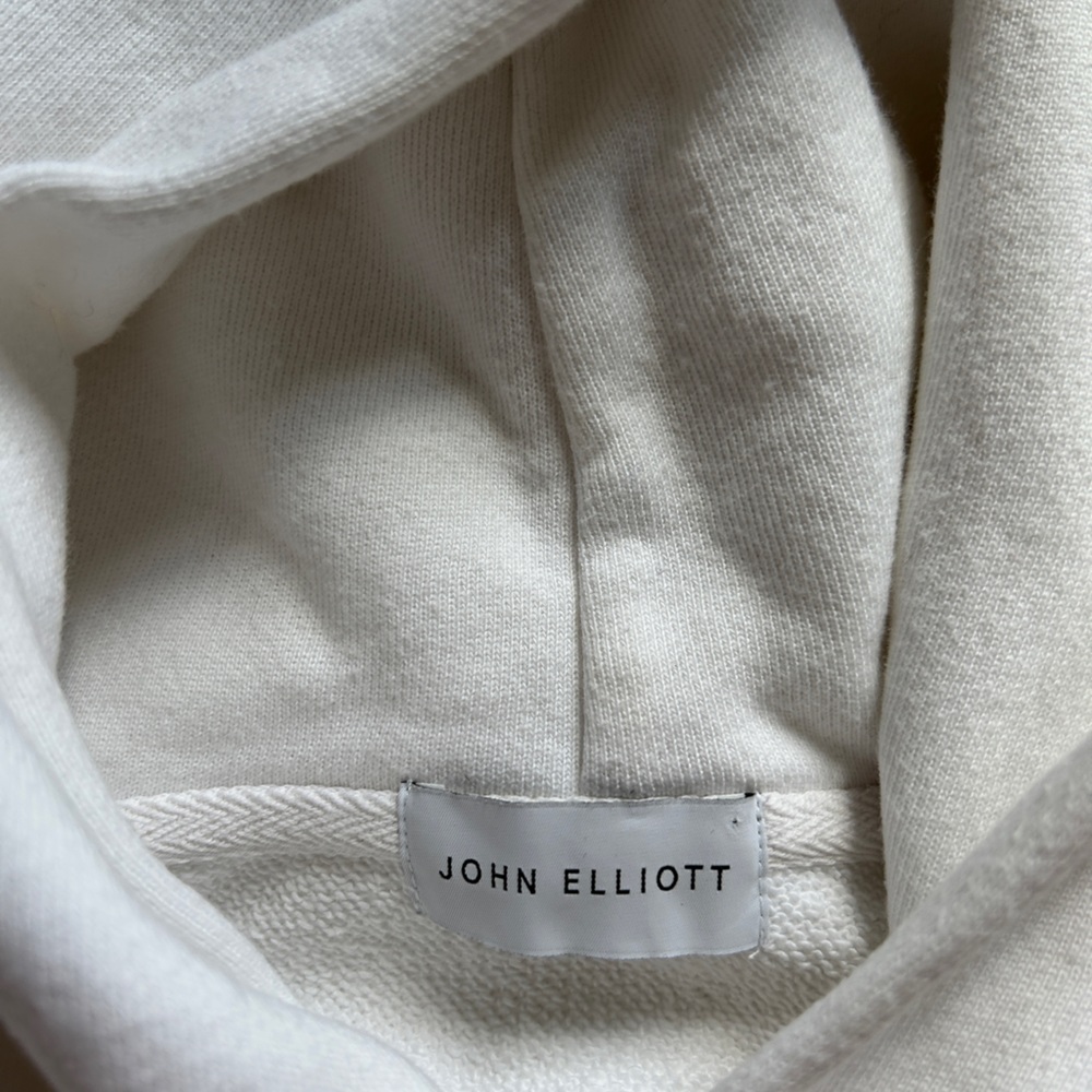 John Elliott Villain Hoodie- White